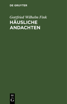 Hardcover Häusliche Andachten [German] Book