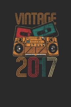 Vintage 2017: Small Lined Notebook – Birthday Gift or Anniversary Gift Idea