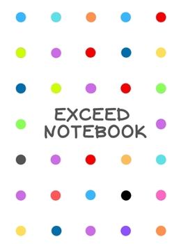Paperback Exceed Notebook: Large Graph Dotted Paper Pad 8.5 x 11 Dot Grid Journals Book