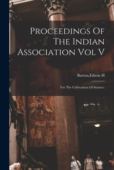 Paperback Proceedings Of The Indian Association Vol V Book