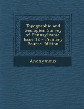 Paperback Topographic and Geological Survey of Pennsylvania, Issue 12 Book