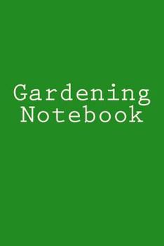 Paperback Gardening Notebook Book