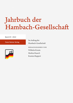 Paperback Jahrbuch Der Hambach-Gesellschaft 29 (2022) [German] Book
