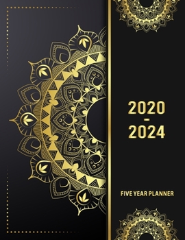 Paperback 5 Year Planner 2020 - 2024: Ancient Nature 5 Year Planner Calendar Book 2020-2024 Size 8.5 x 11 Inch Book