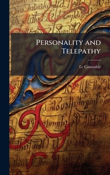 Hardcover Personality and Telepathy Book
