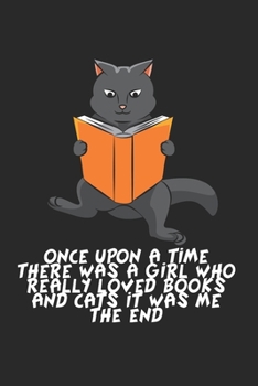 Katze Buch Notizbuch: Katze Lesen Notizbuch f�r B�cher Liebhaber / Notizheft / Notizblock A5 (6x9in) Dotted Notebook / Punkteraster / 120 gepunktete Seiten