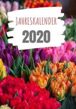 Jahresplaner 2020: Terminkalender 2020 - 366 Seiten (liniert) - Jeder Tag eine Seite - Tagebuch, Haushaltsbuch, Schreibheft, Büro, Notizen, Taschenbuch (German Edition)