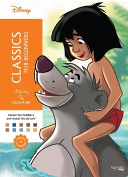 Paperback Mystery Colouring - Classics for Beginners: Reveal iconic Disney characters with colour by number Book