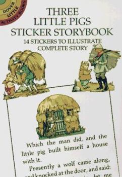 Paperback Three Little Pigs Sticker Storybook Book