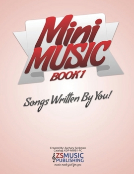 Paperback Mini Music Book 1: An Easy-Peasy book for Easy-Peasy Composing Book