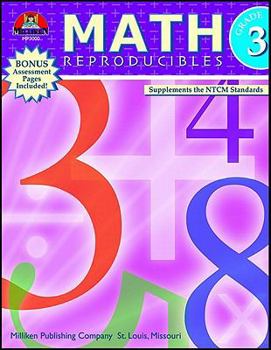 Paperback Math Reproducibles - Grade 3 Book