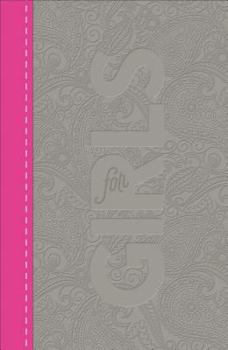Hardcover CSB Study Bible for Girls Pewter/Pink, Paisley Design Leathertouch Book