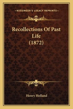 Paperback Recollections Of Past Life (1872) Book