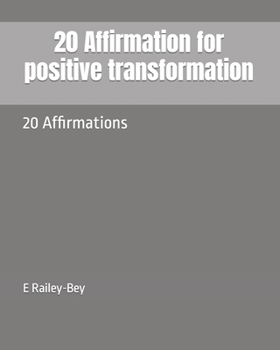 Paperback 20 Affirmation for positive transformation Book