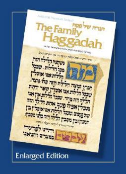 Paperback Family Haggadah - Enlarged Edition [Large Print] Book