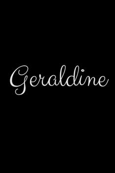 Geraldine: notebook with the name on the cover, elegant, discreet, official notebook for notes