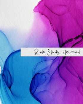 Bible Study Journal: SOAP Prompts Notebook for Women to Write in - Purple and Blue Inkwell