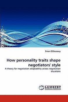 Paperback How personality traits shape negotiators' style Book