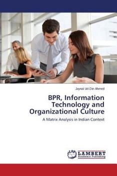 Paperback Bpr, Information Technology and Organizational Culture Book