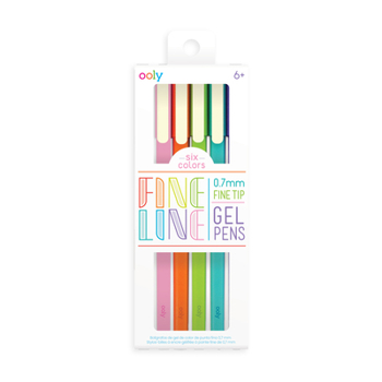 Misc. Fine Line Colored Gel Pen - Set of 6 [Multiple Languages] Book