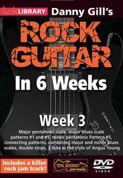 Paperback Danny Gill's Rock Guitar in 6 Weeks Book