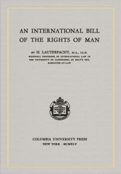 Hardcover An International Bill of the Rights of Man (1945) Book