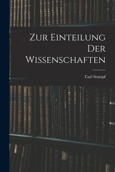 Paperback Zur Einteilung Der Wissenschaften [German] Book