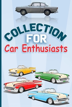 Paperback Collection for Car Enthusiasts RED CAR: Lined Notebook, Soft Cover 6" x 9",110 pages, Journal paper book