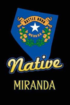 Paperback Nevada Native Miranda: College Ruled Composition Book