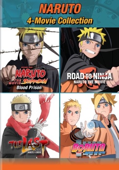 DVD Naruto: 4-Movie Collection Book