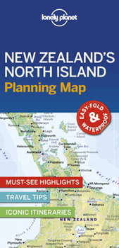 Loose Leaf Lonely Planet New Zealand's North Island Planning Map Book