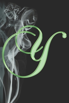 Y Journal: A Monogram Y Initial Capital Letter Notebook For Writing And Notes: Great Personalized Gift For All First, Middle, Or Last Names (Purple Gold Smoke Fire Swirl Print)