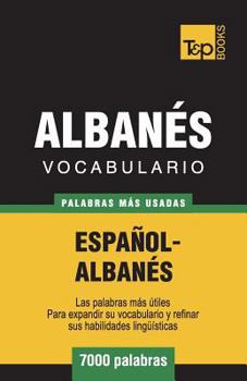 Paperback Vocabulario Español-Albanés - 7000 palabras más usadas [Spanish] Book