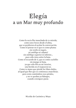 Paperback Elegía a un Mar muy profundo [Spanish] Book