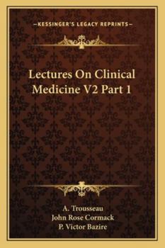 Paperback Lectures On Clinical Medicine V2 Part 1 Book