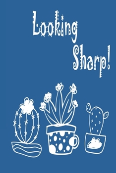 Looking Sharp Blue Notebook 120 Blank Lined Page (6' x 9'): Origina Design, College Ruled