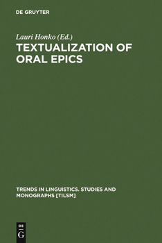 Hardcover Textualization of Oral Epics Book