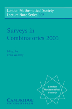 Paperback Surveys in Combinatorics 2003 Book