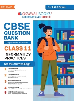 Paperback Oswaal CBSE Question Bank Class 11 Information Practices, Chapterwise and Topicwise Solved Papers For 2025 Exams Book