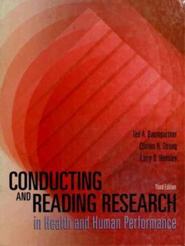 Hardcover Conducting and Reading Research in Health and Human Performance Book