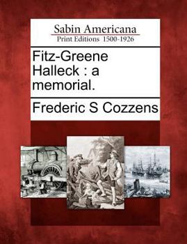 Paperback Fitz-Greene Halleck: A Memorial. Book