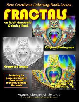 Paperback New Creations Coloring Book Series: Fractals Book