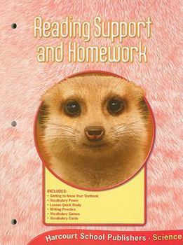 Paperback Harcourt Science: Reading Support and Homework Grade 2 Book