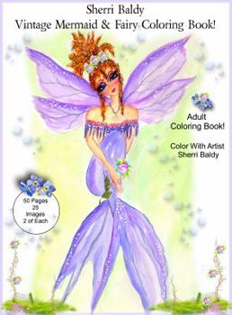 Paperback Sherri Baldy Vintage Mermaid and Fairy Coloring Book