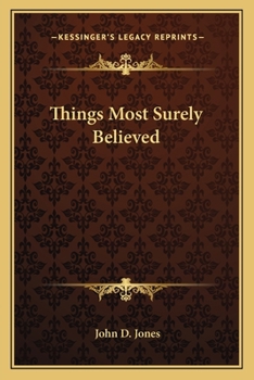 Paperback Things Most Surely Believed Book
