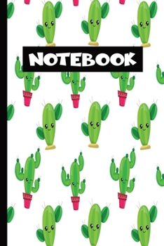 Notebook: Cactus  : Seamless Pattern Journal Lined Pages