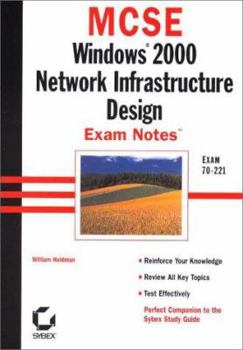 Paperback MCSE: Win 2000 Network Infrastructure Design Exam Notes Book