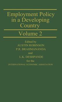 Hardcover Employment Policy in a Developing Country: A Case-Study of India Book