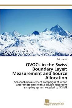 Paperback OVOCs in the Swiss Boundary Layer: Measurement and Source Allocation Book