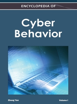 Hardcover Encyclopedia of Cyber Behavior ( Volume 1 ) Book